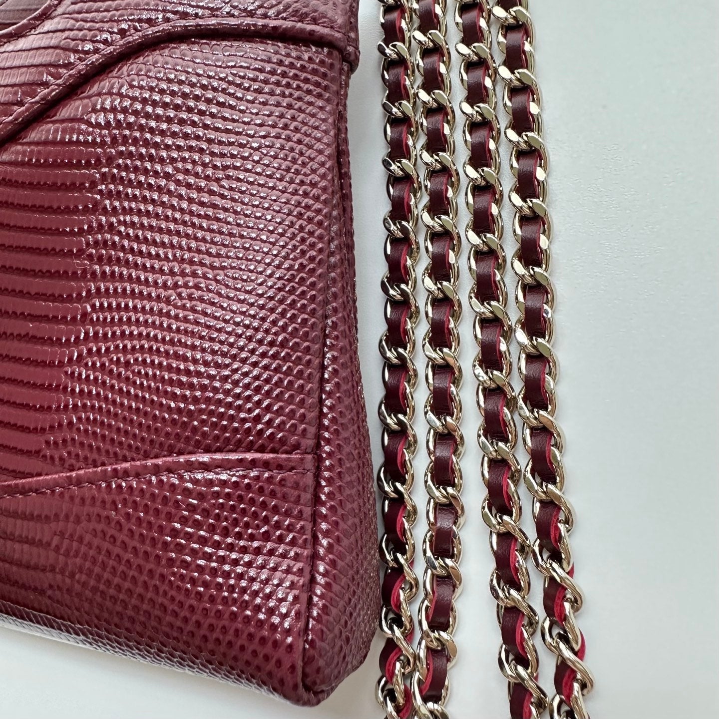 Chanel 2026 Lizard-Embossed Nano 31 Bag 20.5cm Calfskin