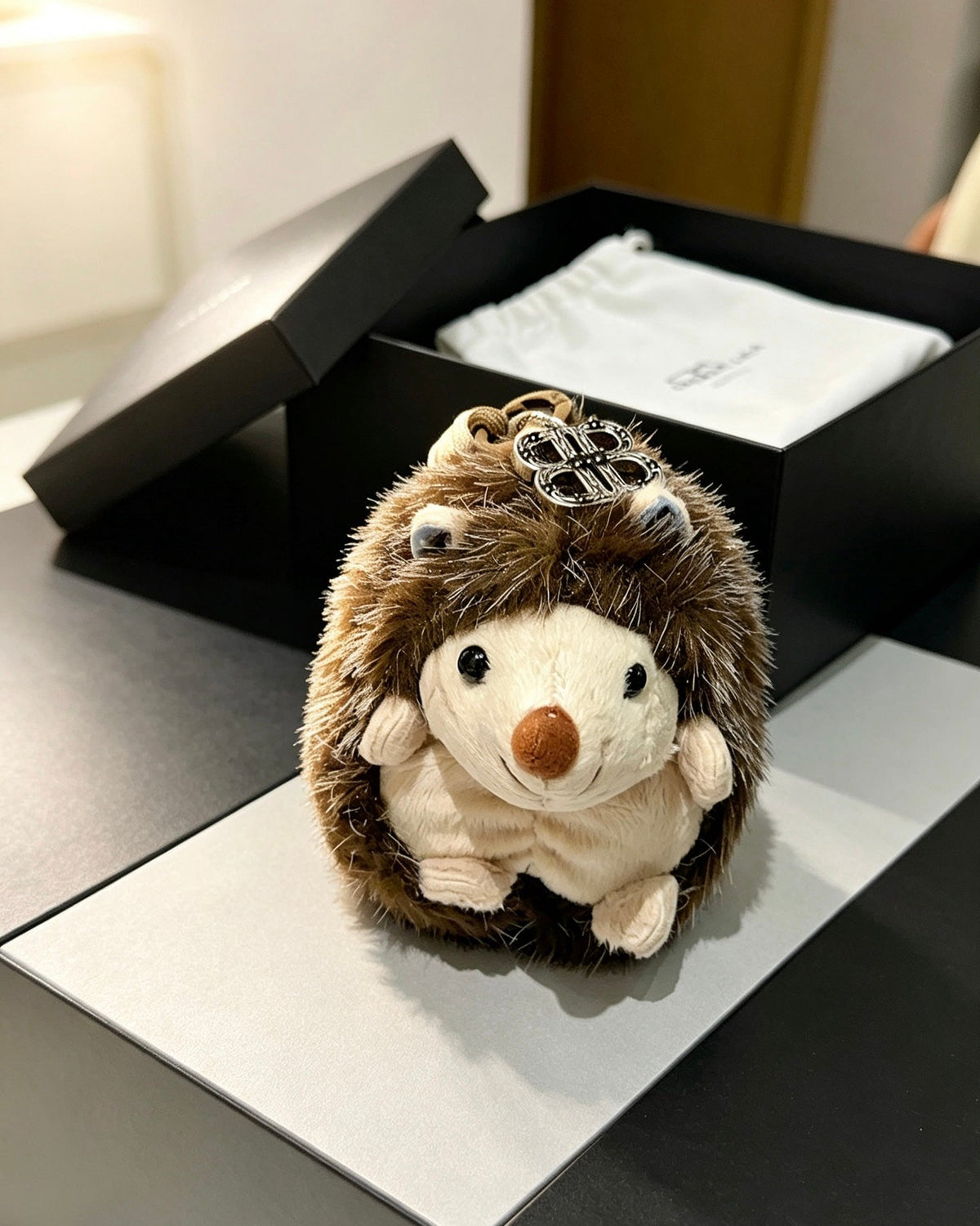 Balenciaga Plush Hedgehog Charm