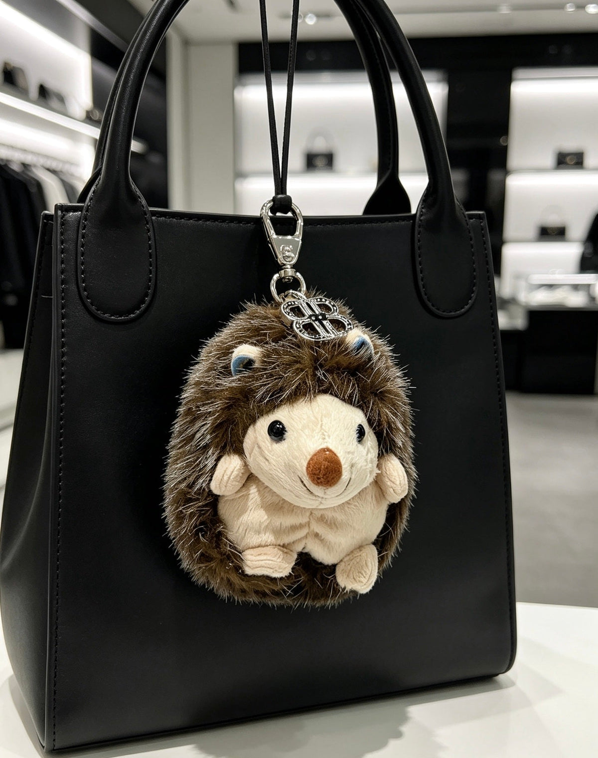 Balenciaga Plush Hedgehog Charm
