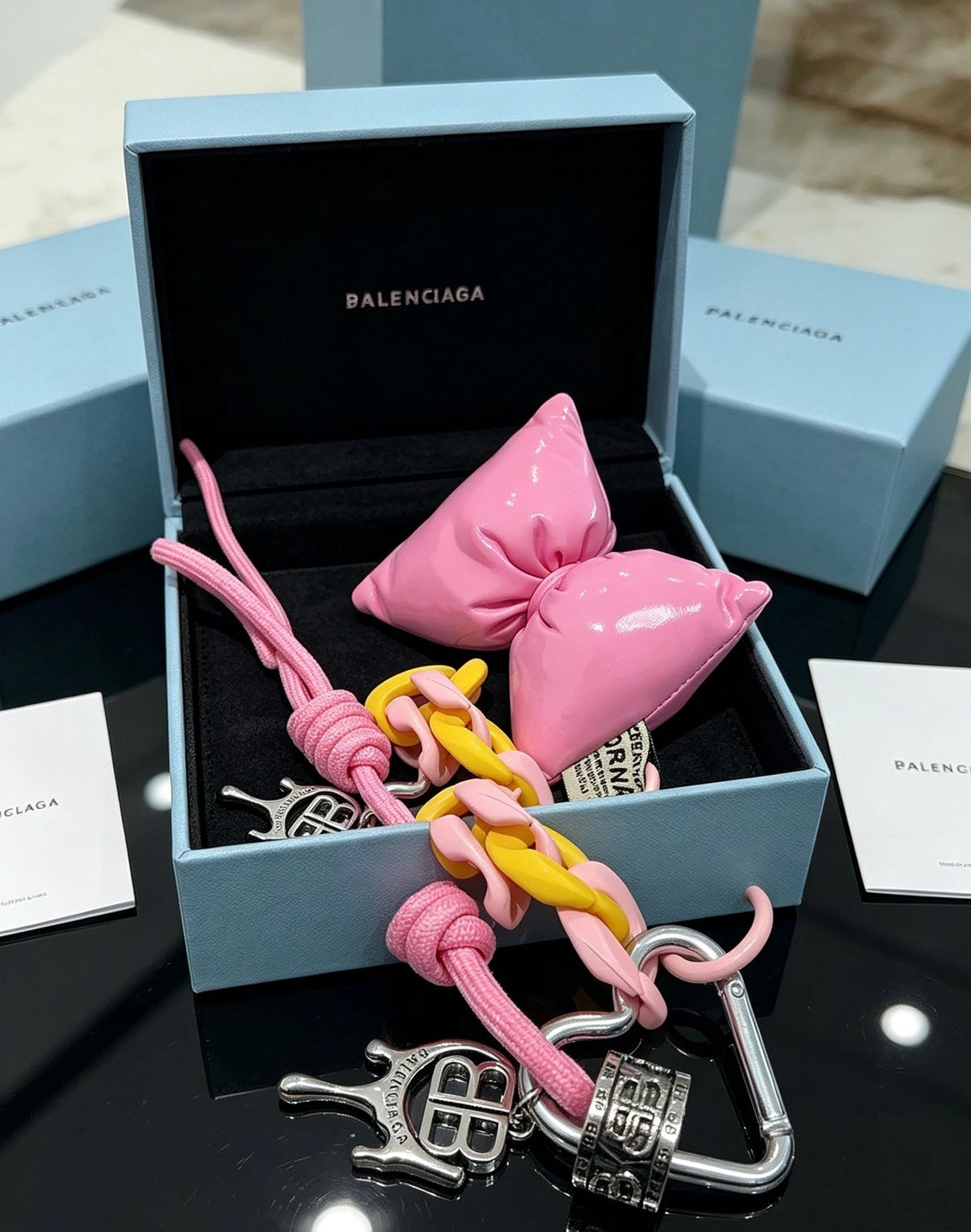 Balenciaga Pink Bow Charm