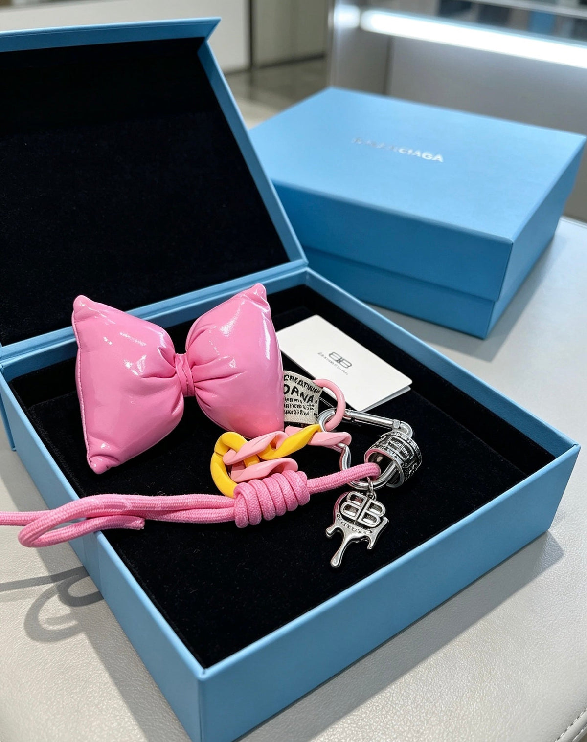 Balenciaga Pink Bow Charm
