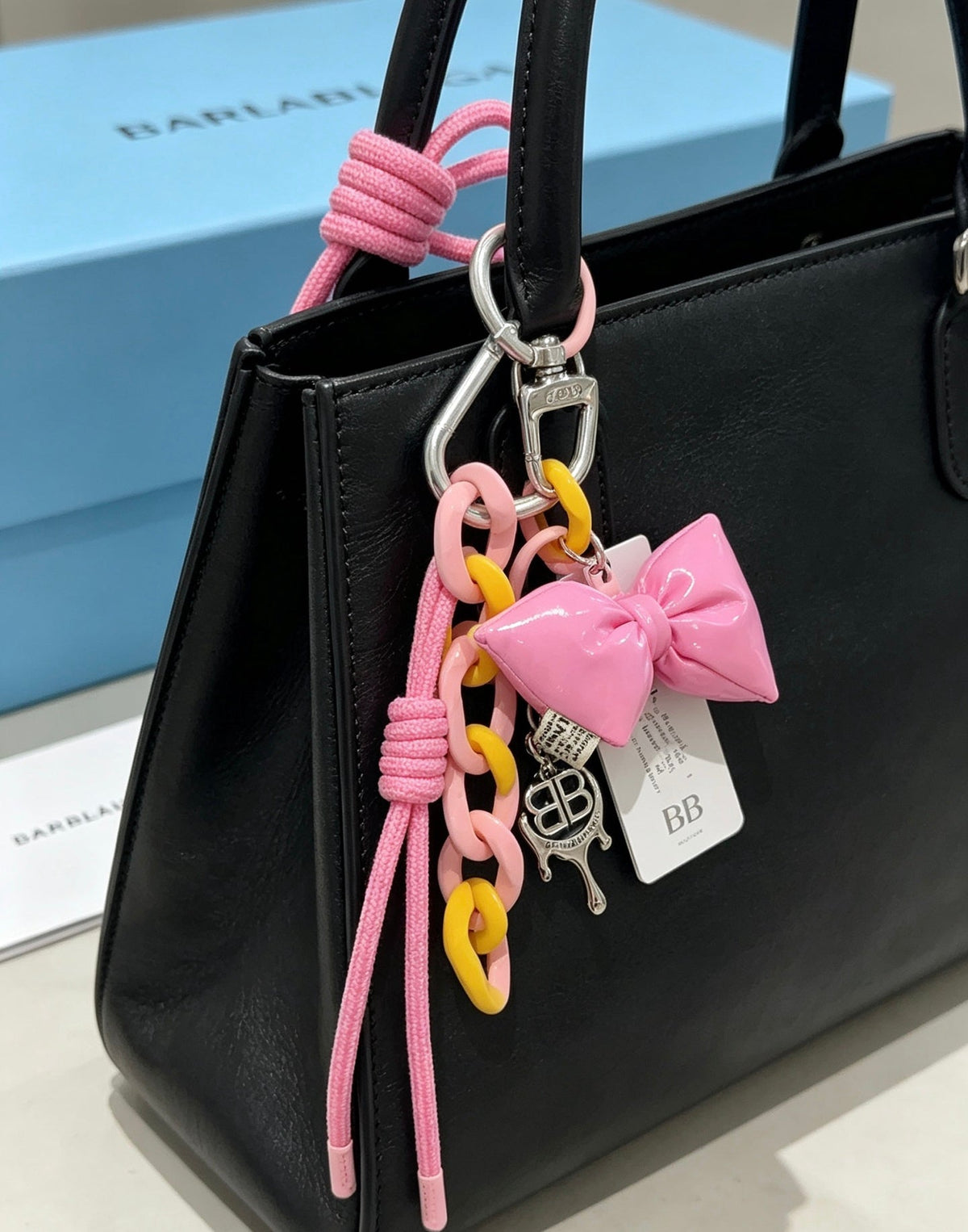 Balenciaga Pink Bow Charm