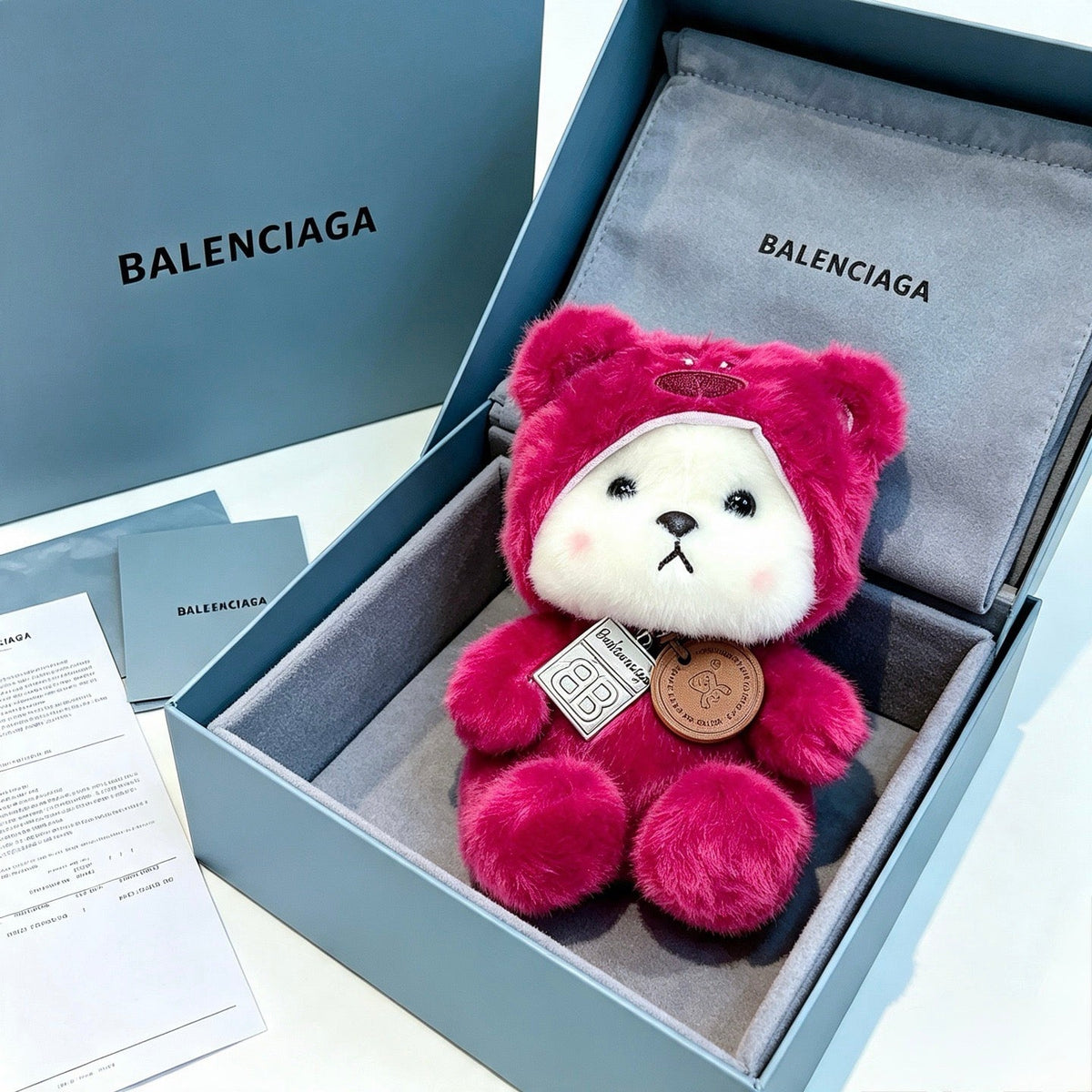 Balenciaga Pink Teddy Bear Charm