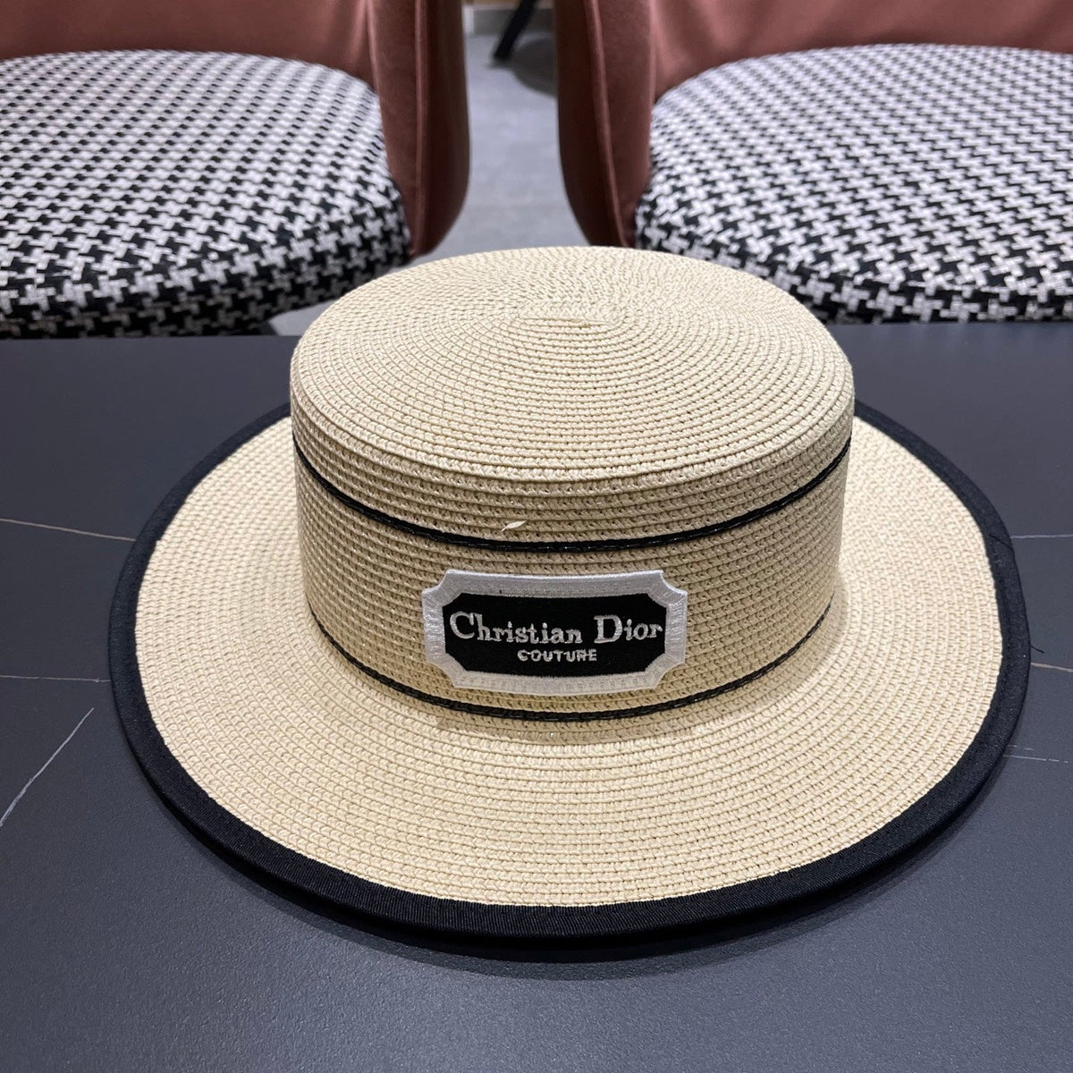 Dior Logo Straw Hat 491785