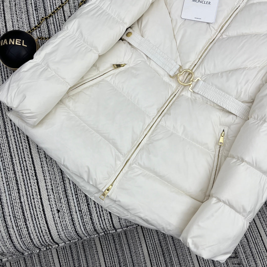 Moncler 2026 Brosse Diagonal-Quilted Hooded Jacket Down Polyester 260817