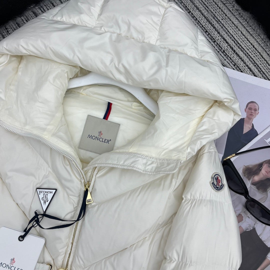 Moncler 2026 Brosse Diagonal-Quilted Hooded Jacket Down Polyester 260817