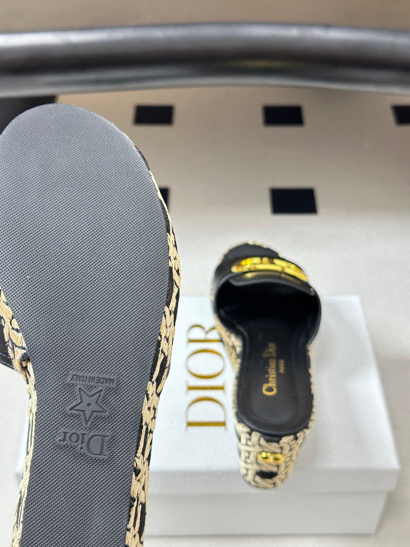 Dior 2026 Platform Sandals 90mm Cowhide 884505