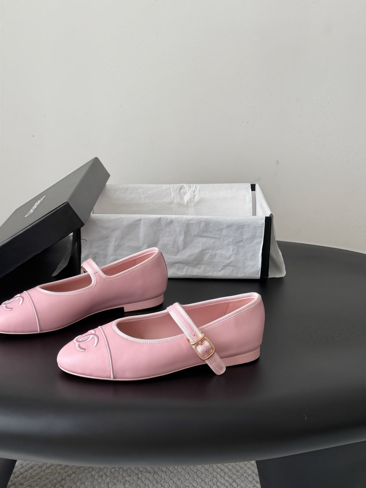 Chanel 2026 Buckle Strap Ballet Flat Leather 127903