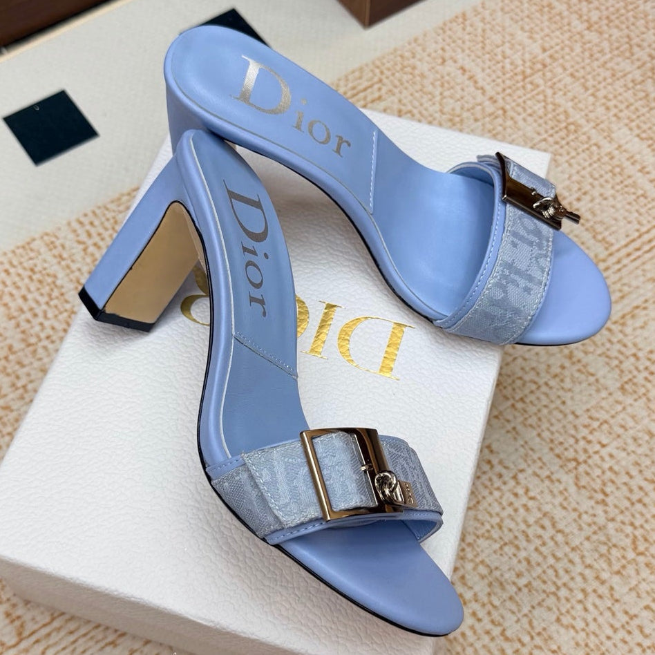 Dior 2026 Avenue Sandals 85mm Cowhide Canvas 973986