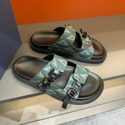 CD DOUBLE H-TOWN SANDAL PINE CALFSKIN