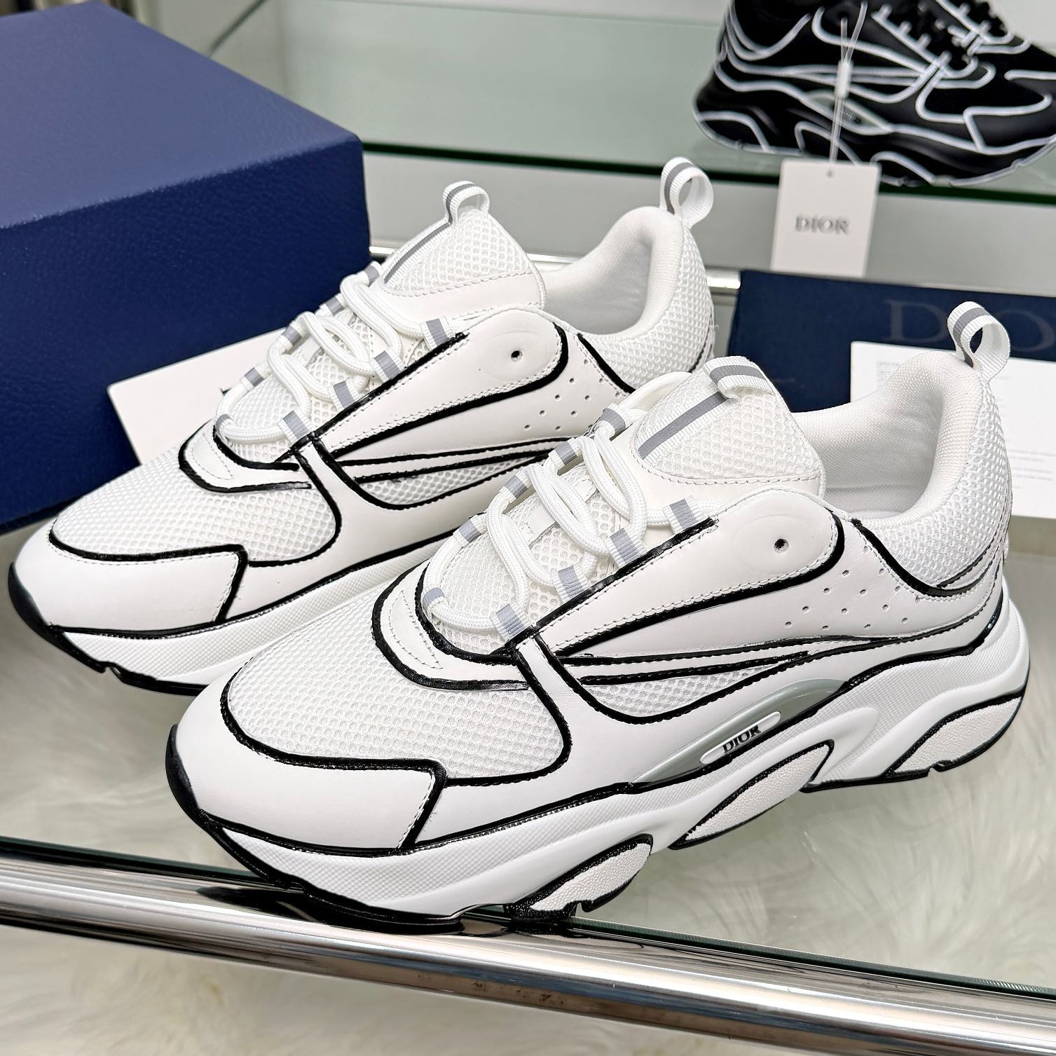 Dior 2026 B22 Sneakers Mesh Leather 966729