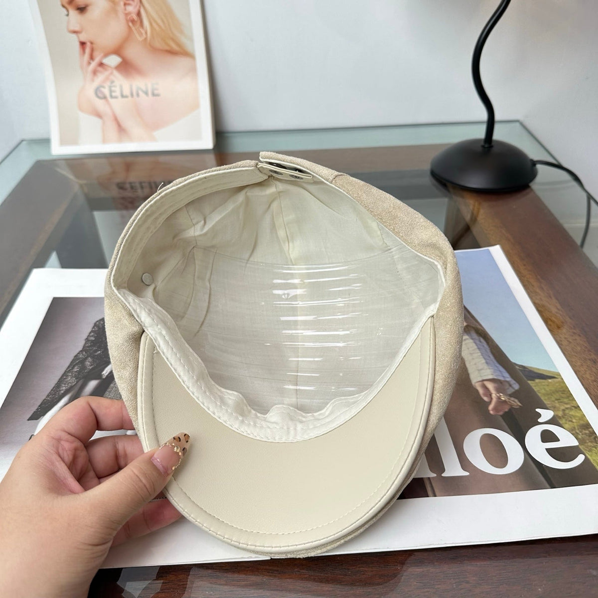 Chrome Hearts Suede Newsboy Hat 514962