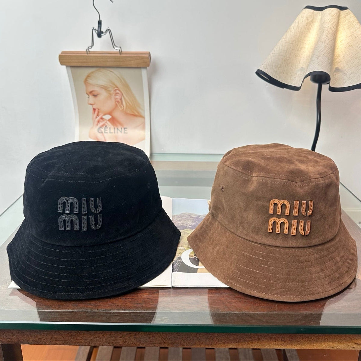 Miumiu Velvet Bucket Hat 497162