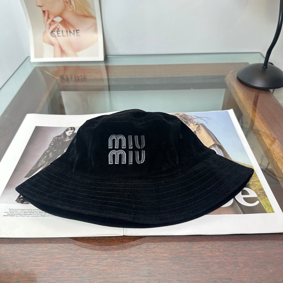 Miumiu Velvet Bucket Hat 497162