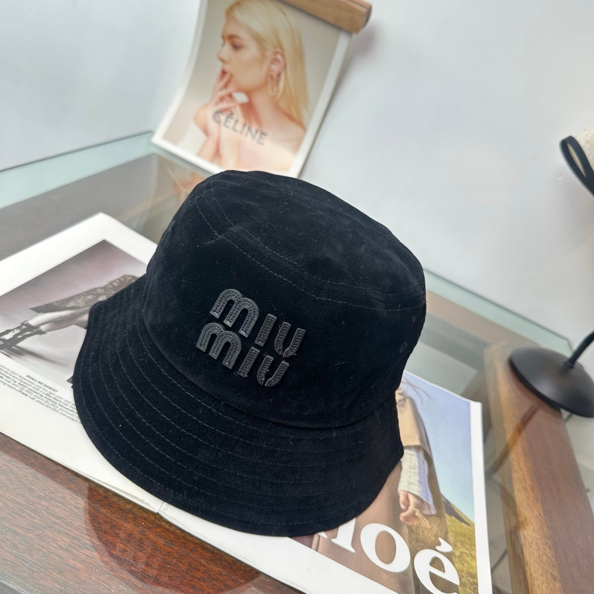 Miumiu Velvet Bucket Hat 497162
