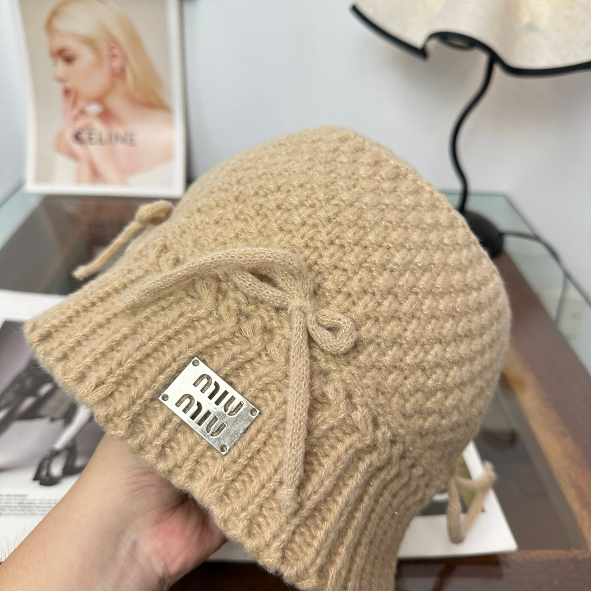 Miumiu Crocheted Wool Hat 497154