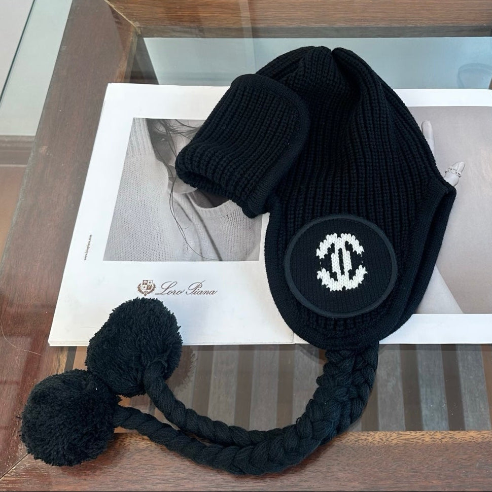 Chanel Cashmere Trapper Hat 512505