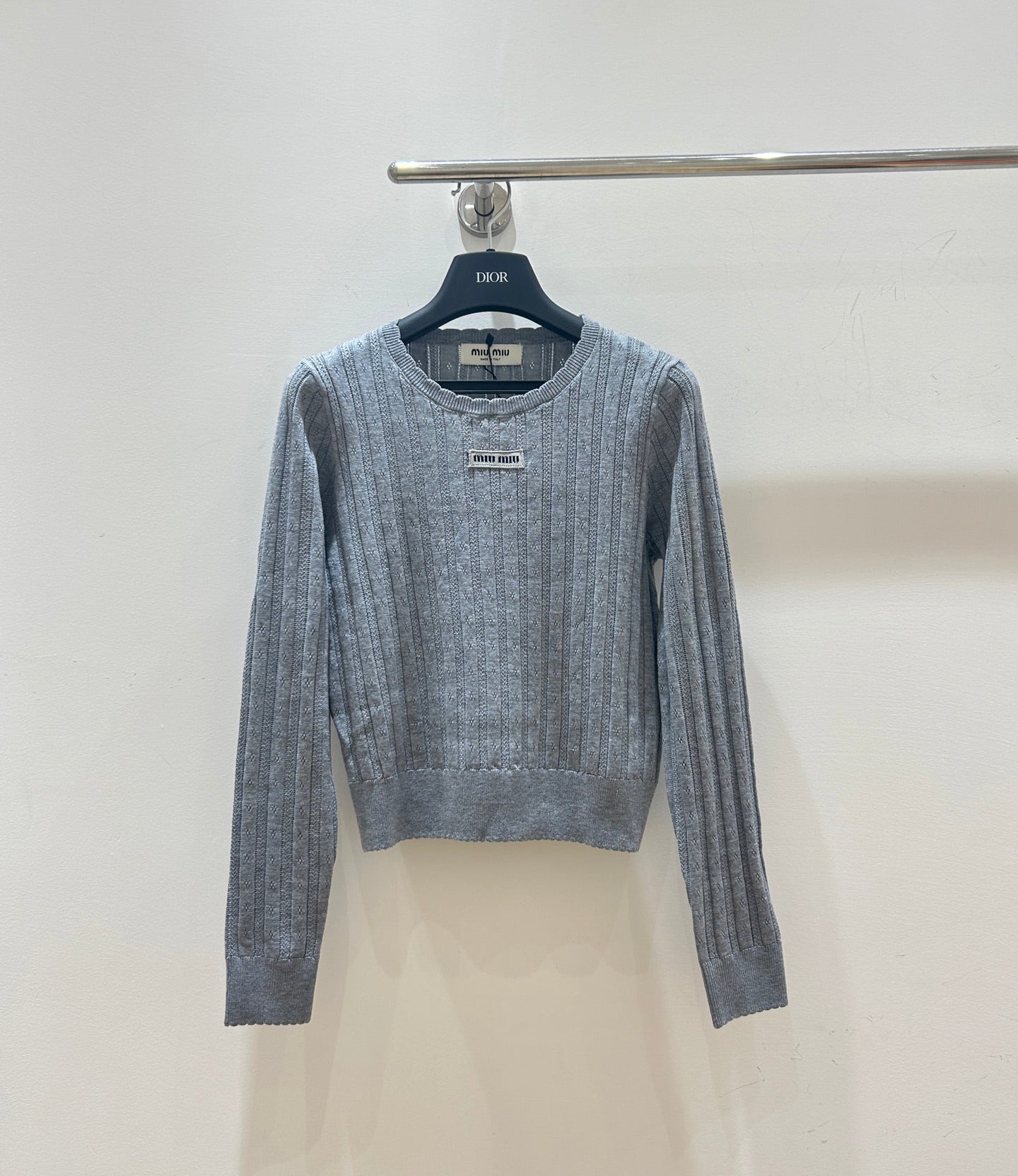 Miumiu 2025 Cable-knit Sweater Wool