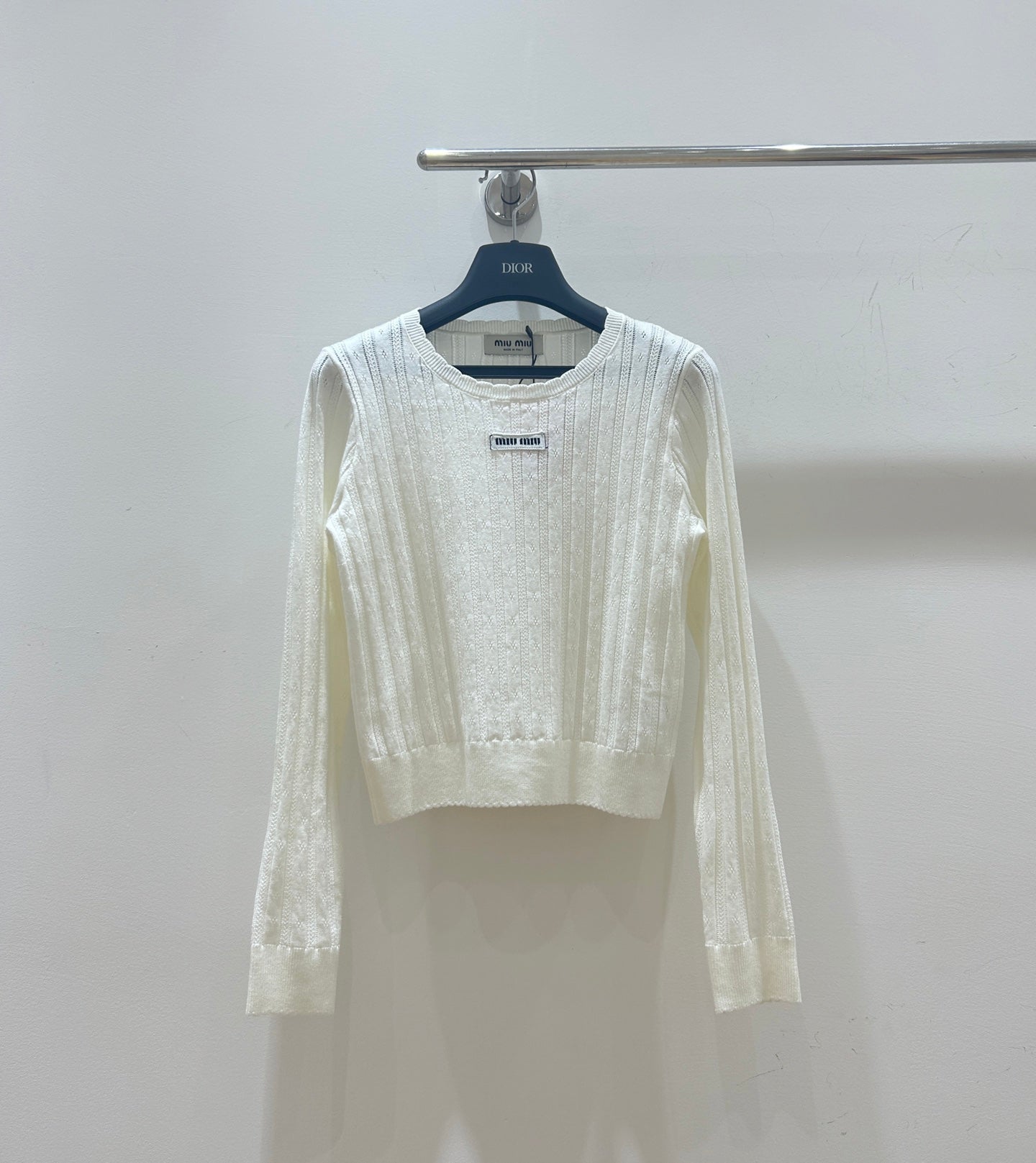 Miumiu 2025 Cable-knit Sweater Wool