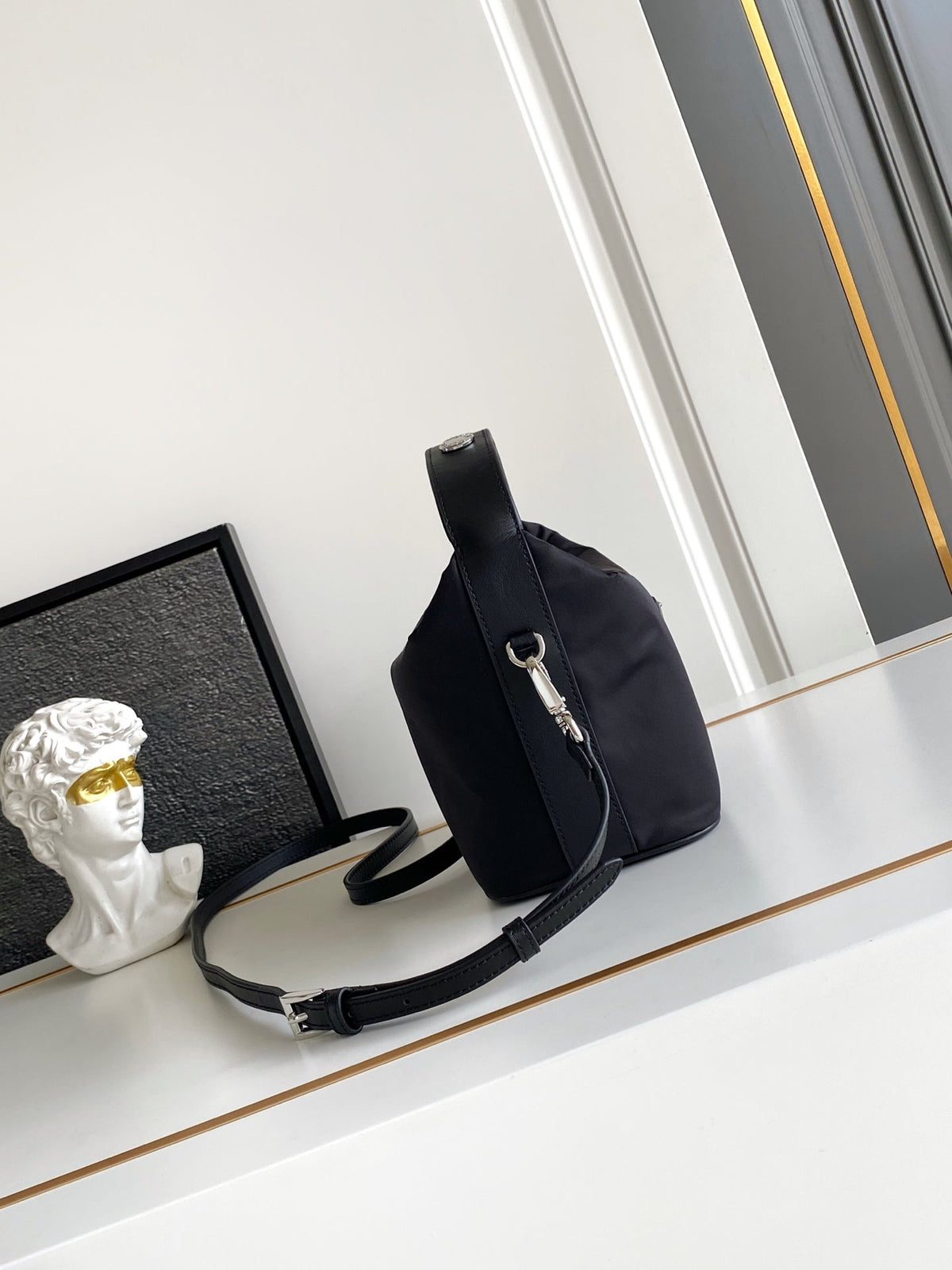 Prada 2026 Cherie Mini Bag 20cm Silver Hardware Re-Nylon