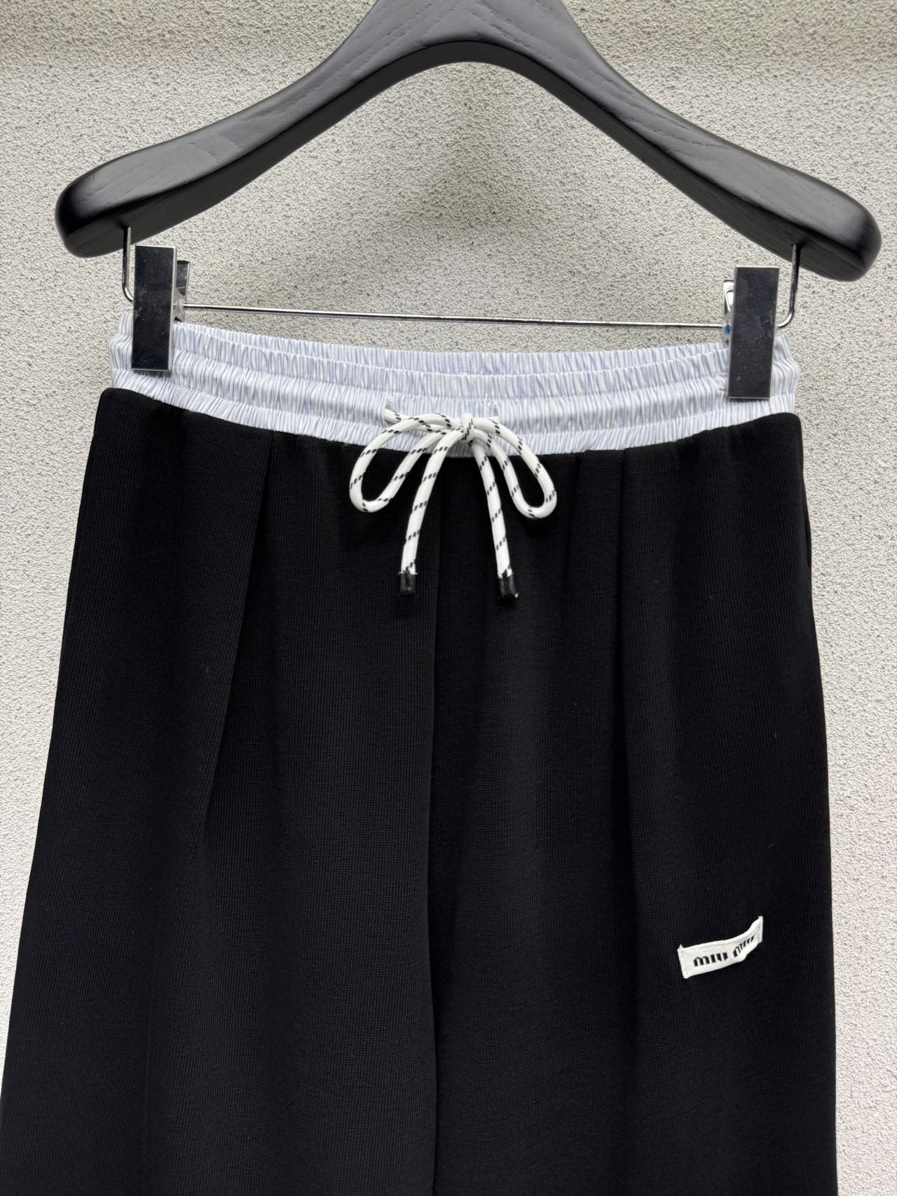 Miumiu 2026 Two-Piece Casual Set Black Cotton 420580
