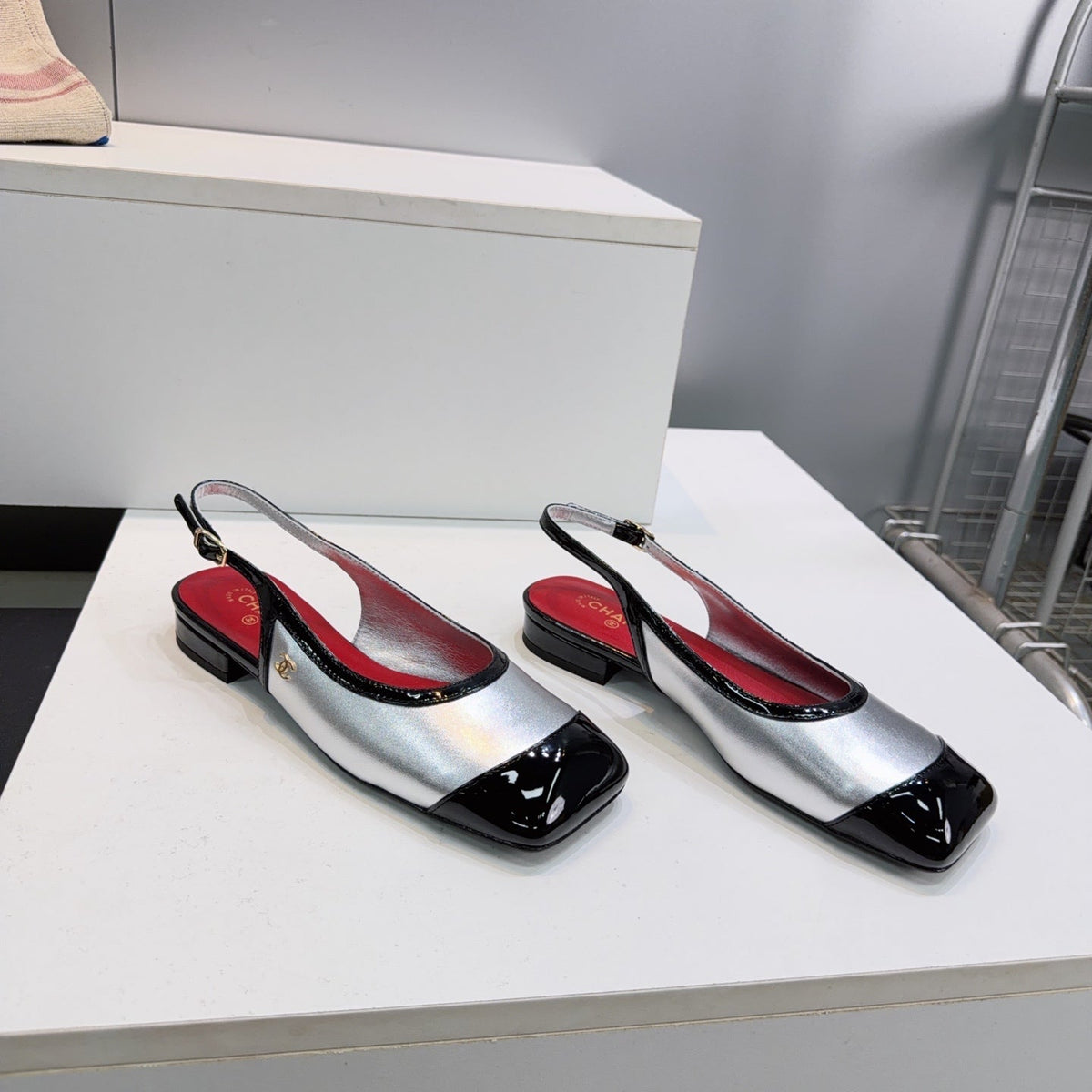 Chanel 2026 Square Toe Slingback Patent Leather 942738