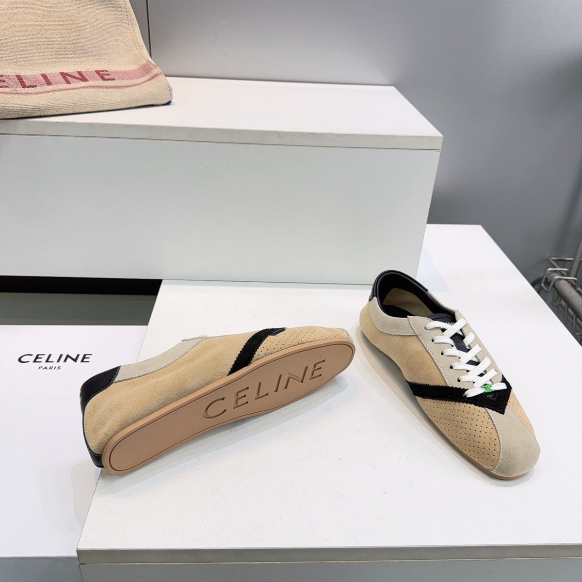 Celine 2026 The Flat Sneakers Suede 107304