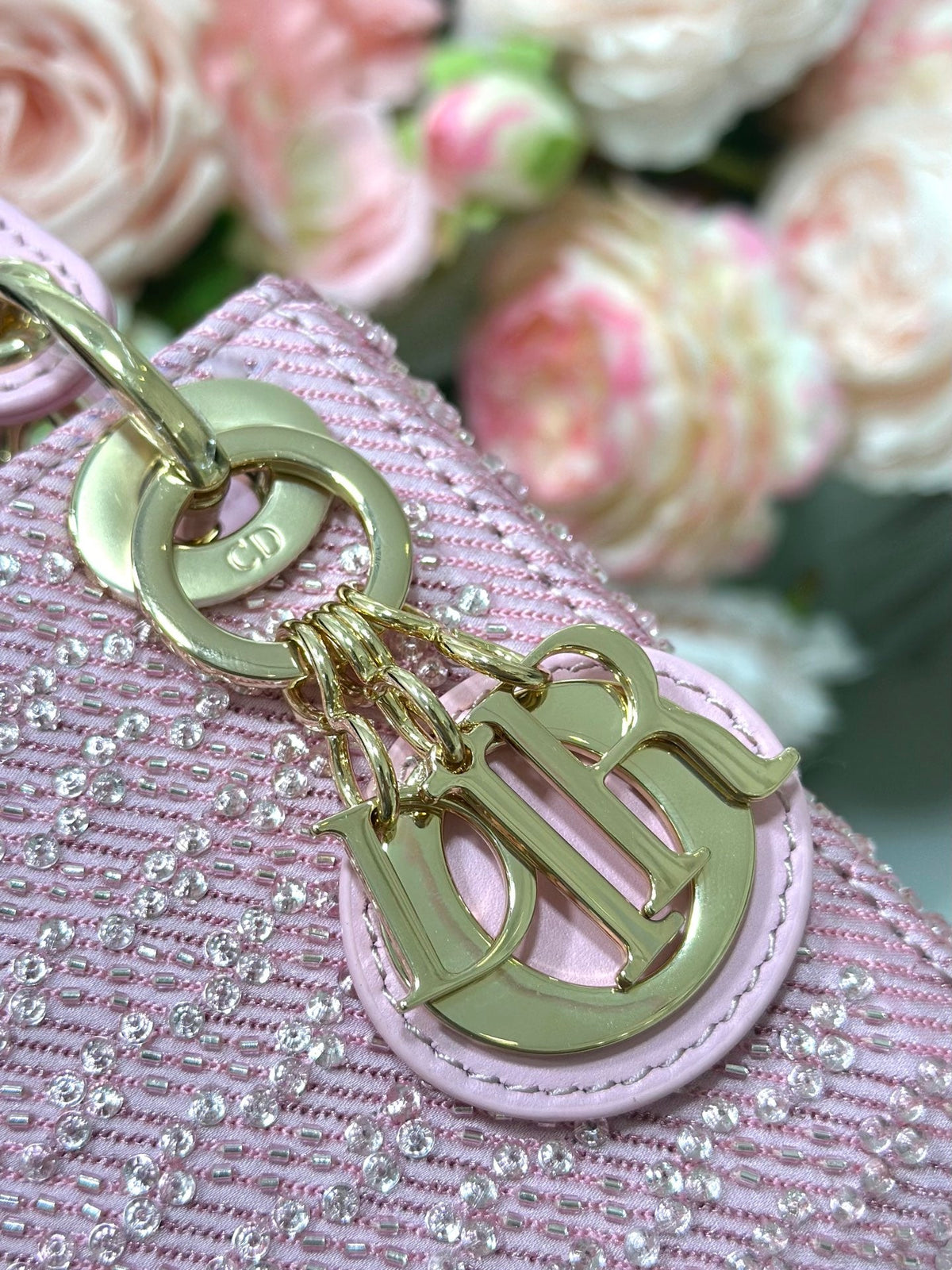 Dior 2026 Lady Dior Bag With Chain 12cm Canvas Leather 406831