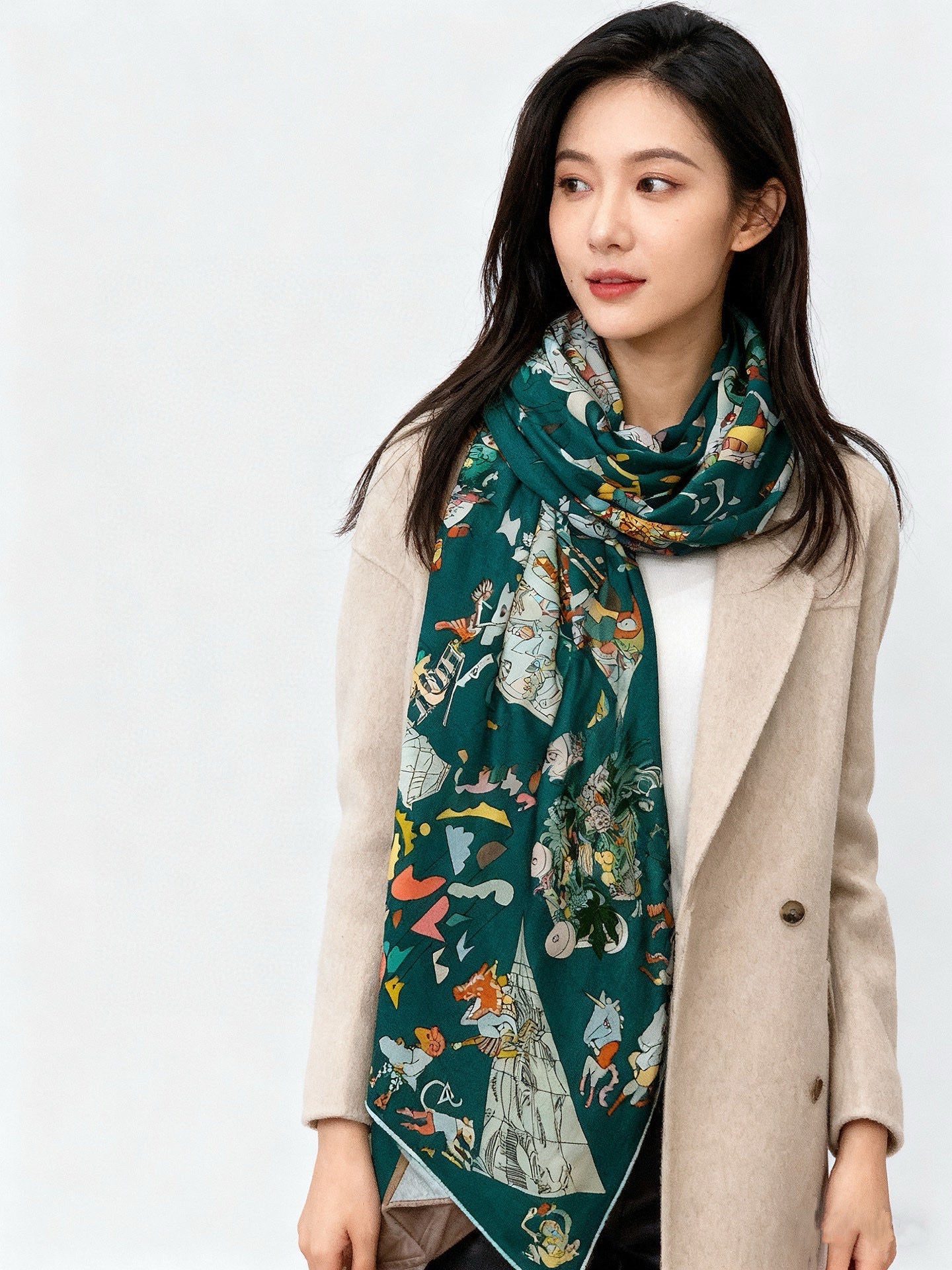 HM Equestrian Academy 140 CM Dark Green Cashmere and Silk 293273