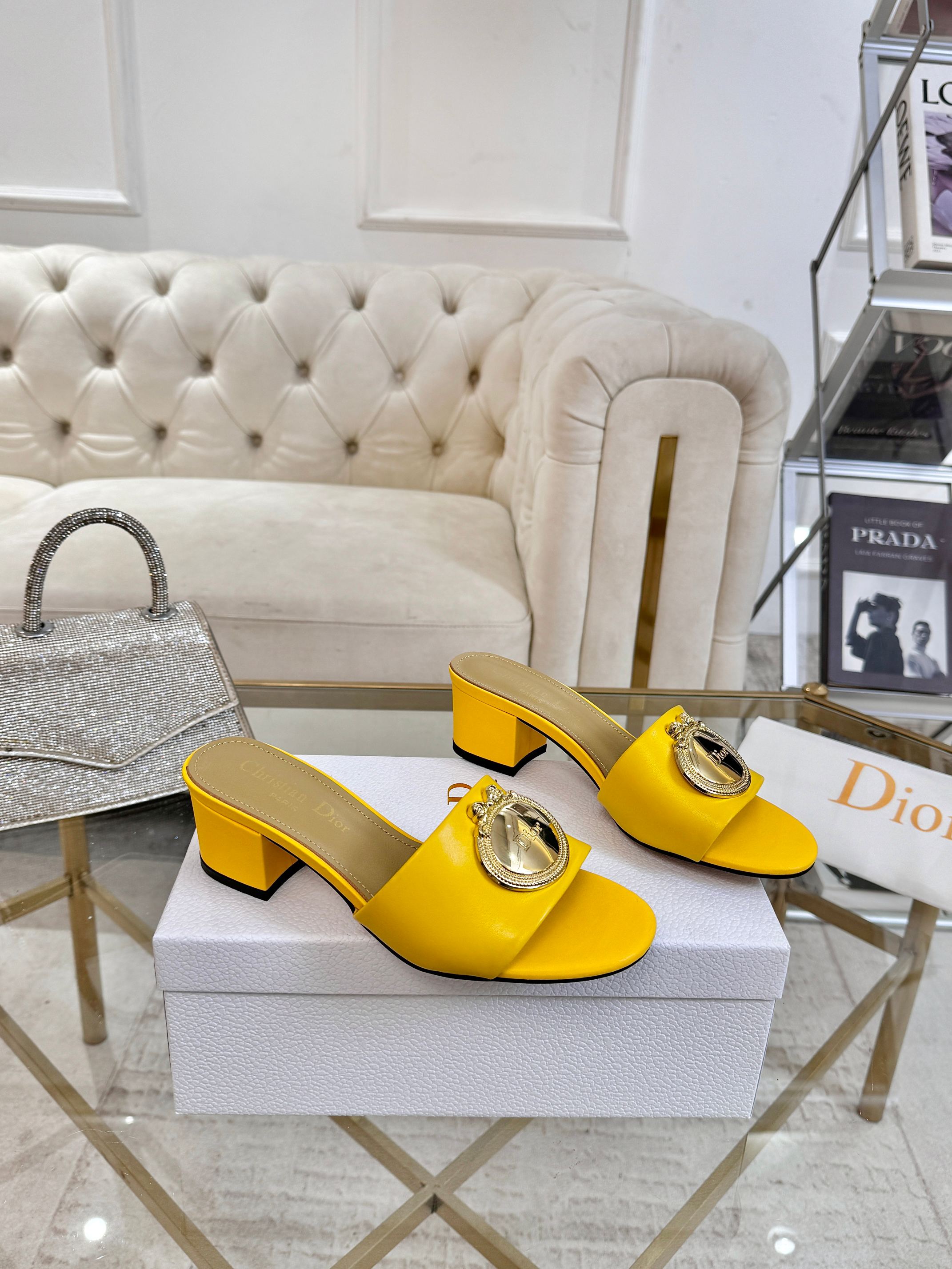 Dior 2026 Boy Heeled Sandal 55mm Calfskin 927392
