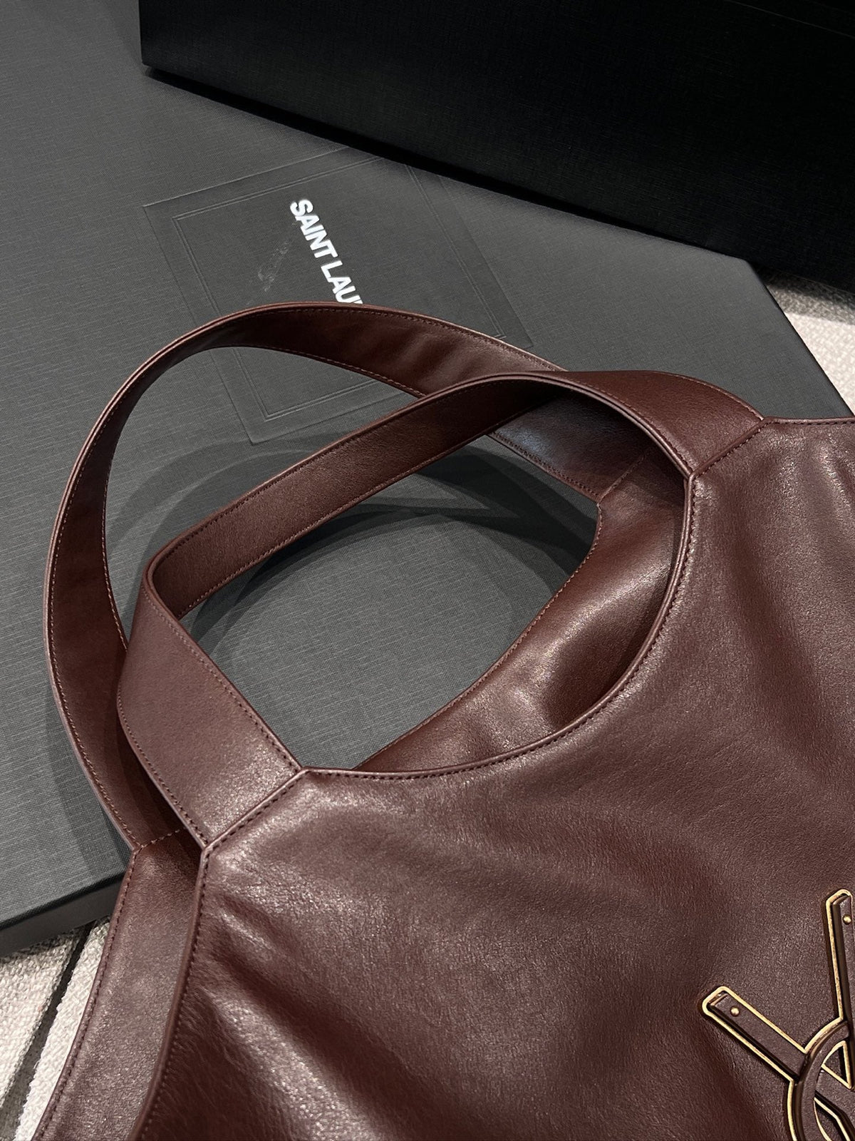 YSL 2026 Icare Maxi Tote Bag 55cm Smooth Leather
