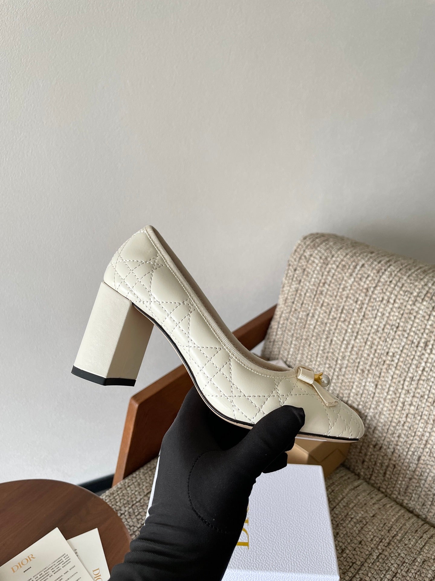 Dior 2026 Cannage Pumps 80mm Sheepskin 975497