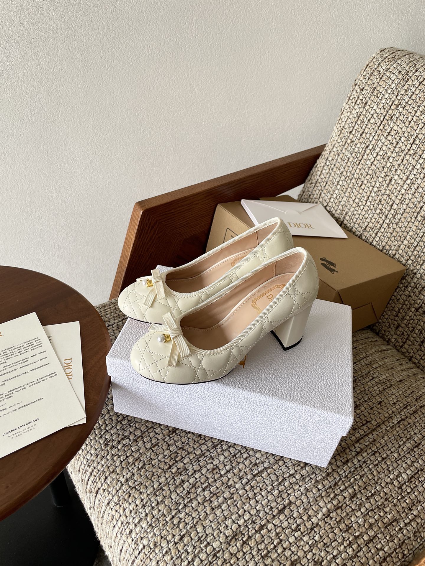 Dior 2026 Cannage Pumps 80mm Sheepskin 975497