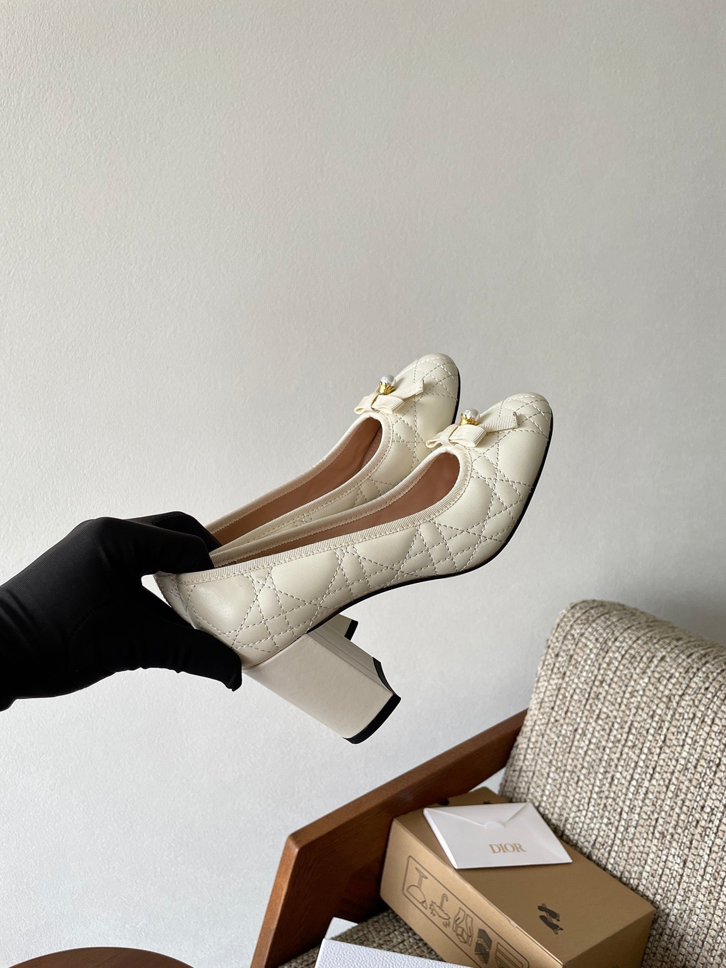 Dior 2026 Cannage Pumps 80mm Sheepskin 975497