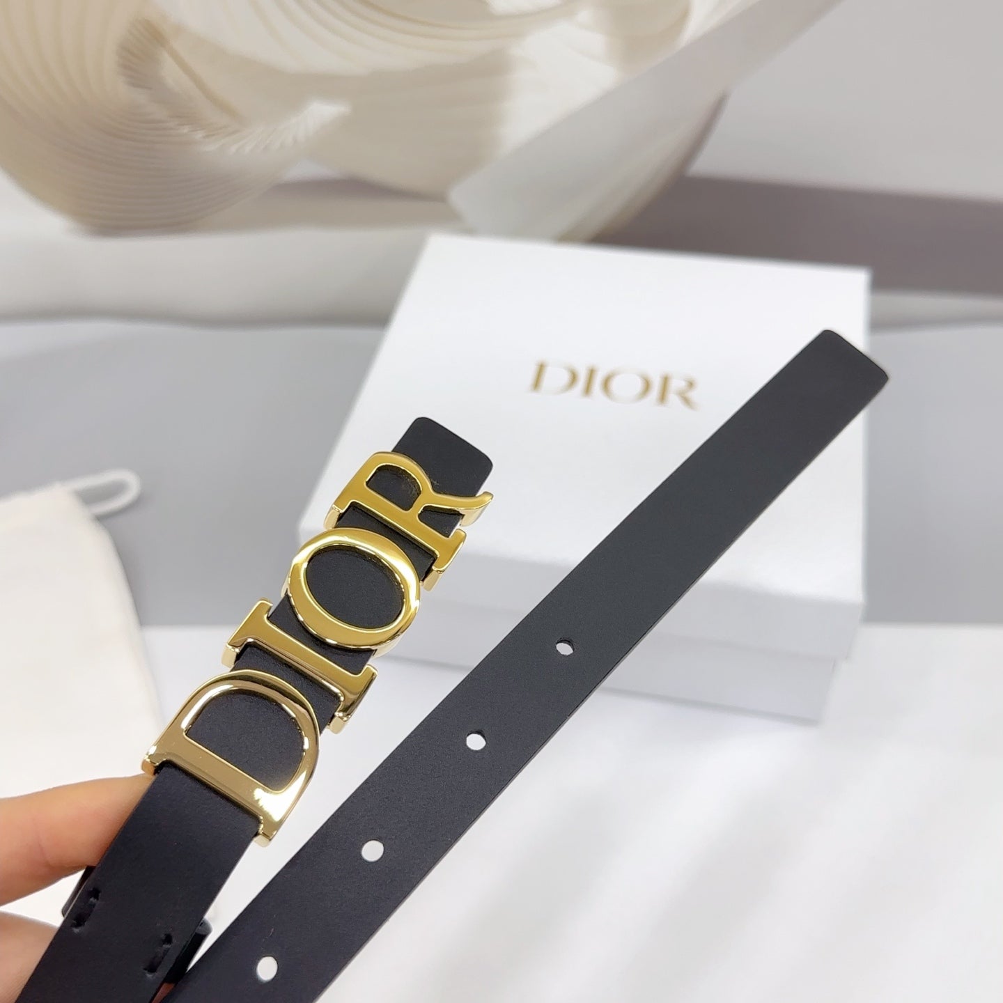 Dior 2026 Reversible D-Dream Belt 20mm Calfskin 187303