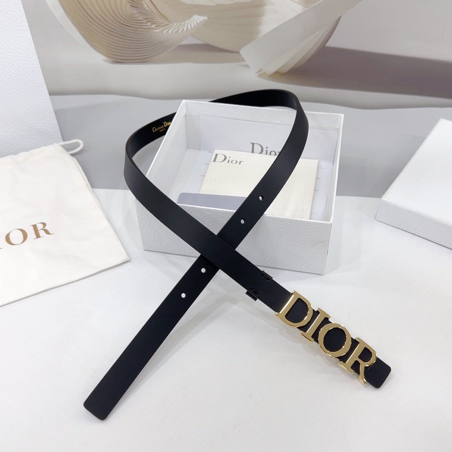 Dior 2026 Reversible D-Dream Belt 20mm Calfskin 187303
