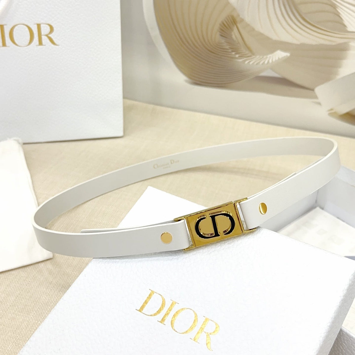Dior 2026 Montaigne Leather Belt 20mm 189888