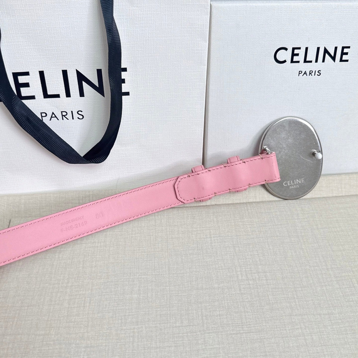 Celine 2026 Maison Paris Belt 25mm Leather 205170