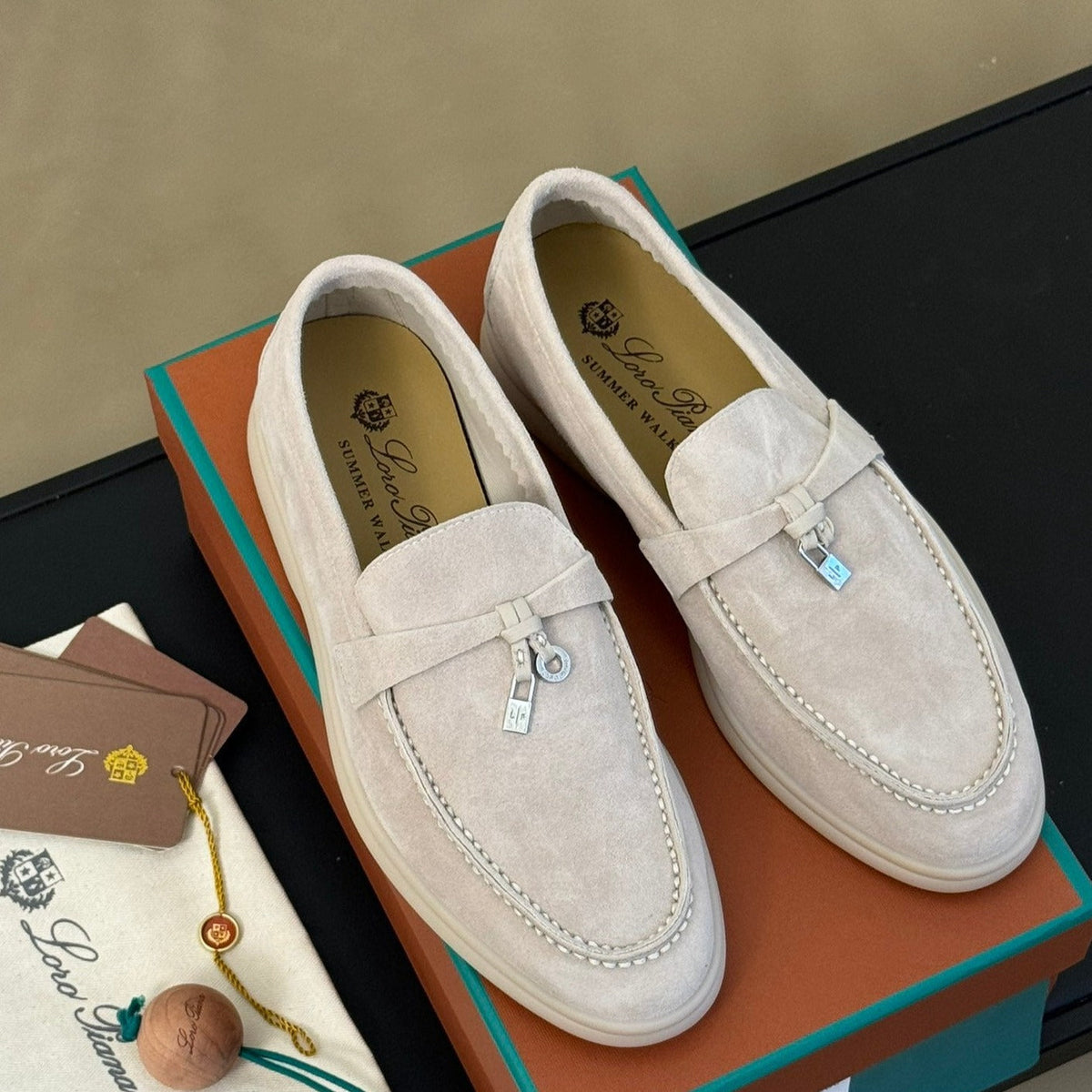summer charm walk loafer suede