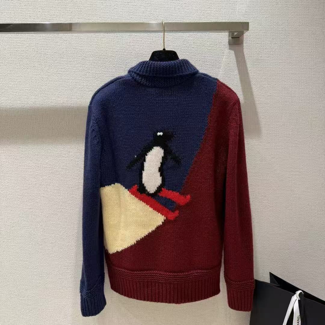 Chanel 2026 Cardigan Blue Mix Colors Cashmere