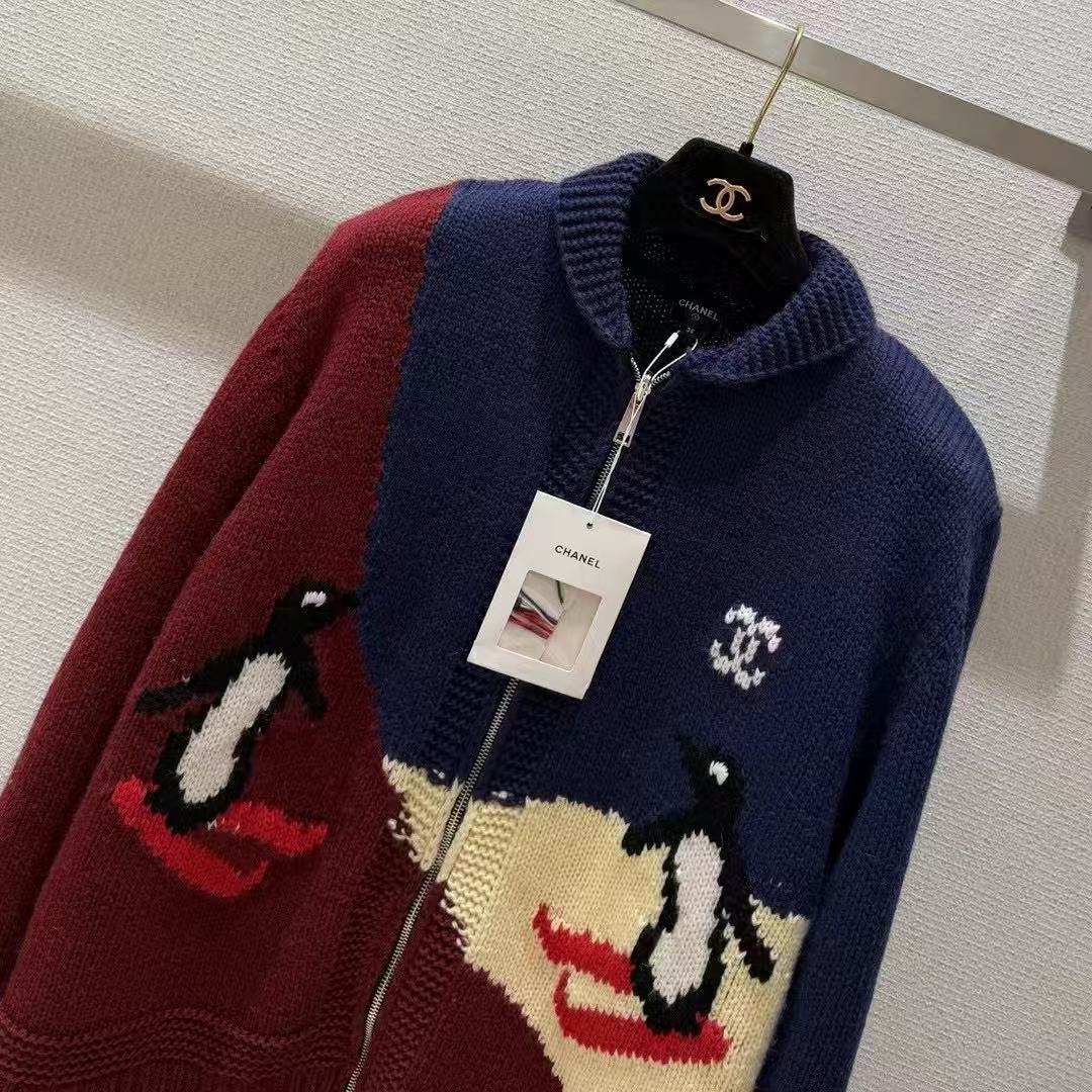 Chanel 2026 Cardigan Blue Mix Colors Cashmere
