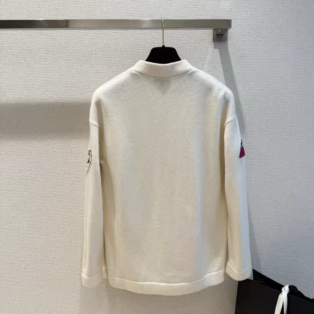 Chanel 2026 Cardigan White Mix Colors Wool