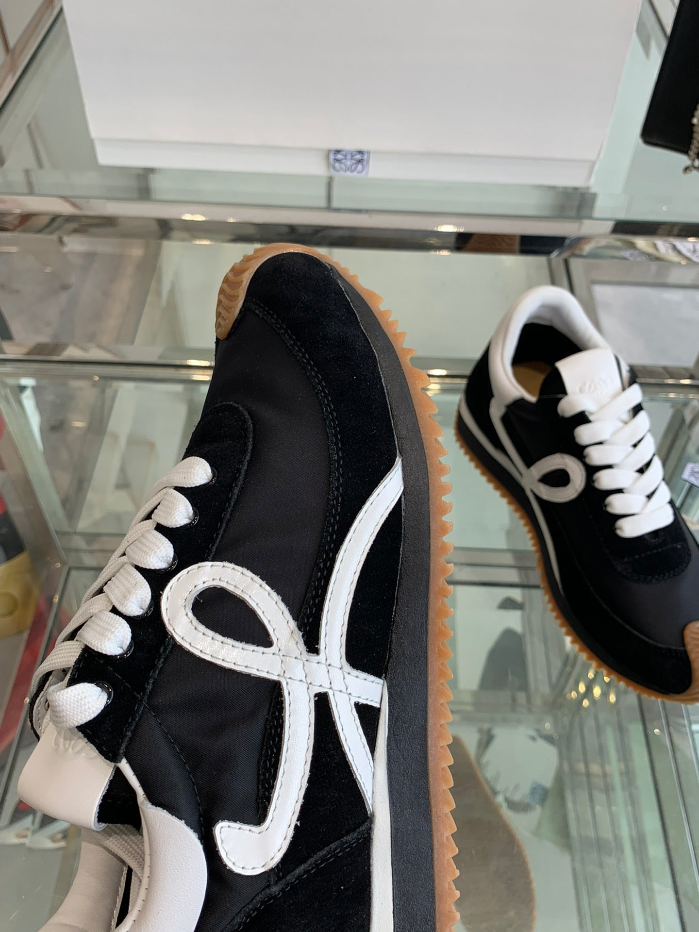 Loewe Flow Runner Sneaker Black White