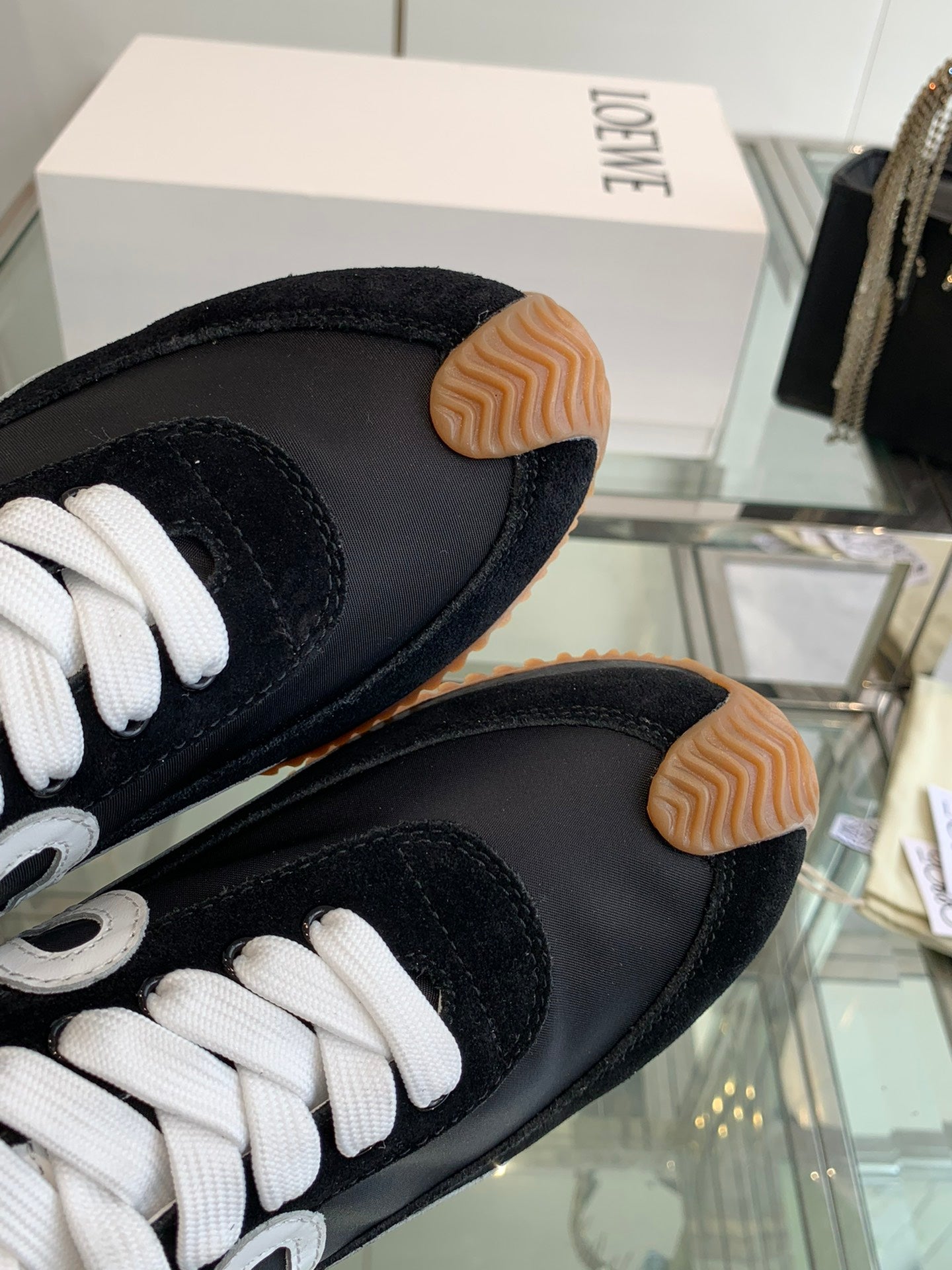 Loewe Flow Runner Sneaker Black White