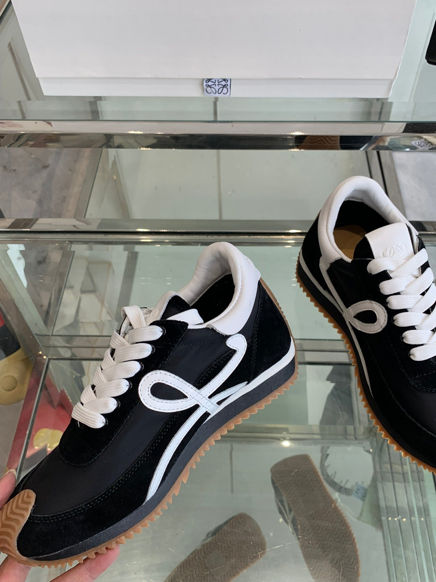Loewe Flow Runner Sneaker Black White
