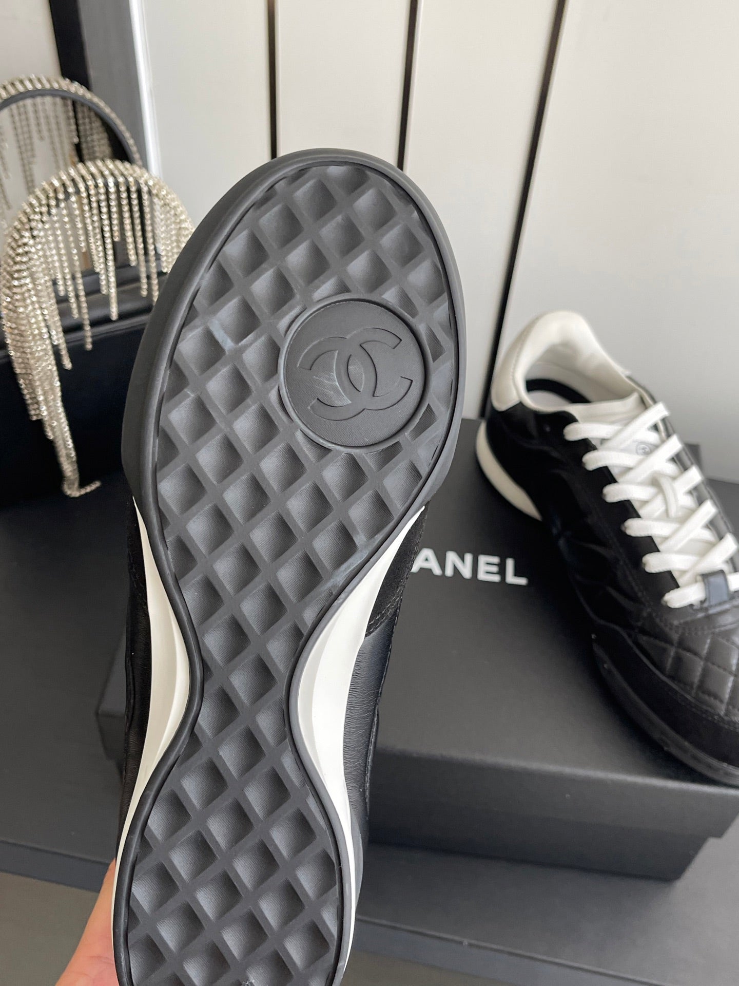 Channel 2026 Sneaker Quilted Calfskin Suede 895746