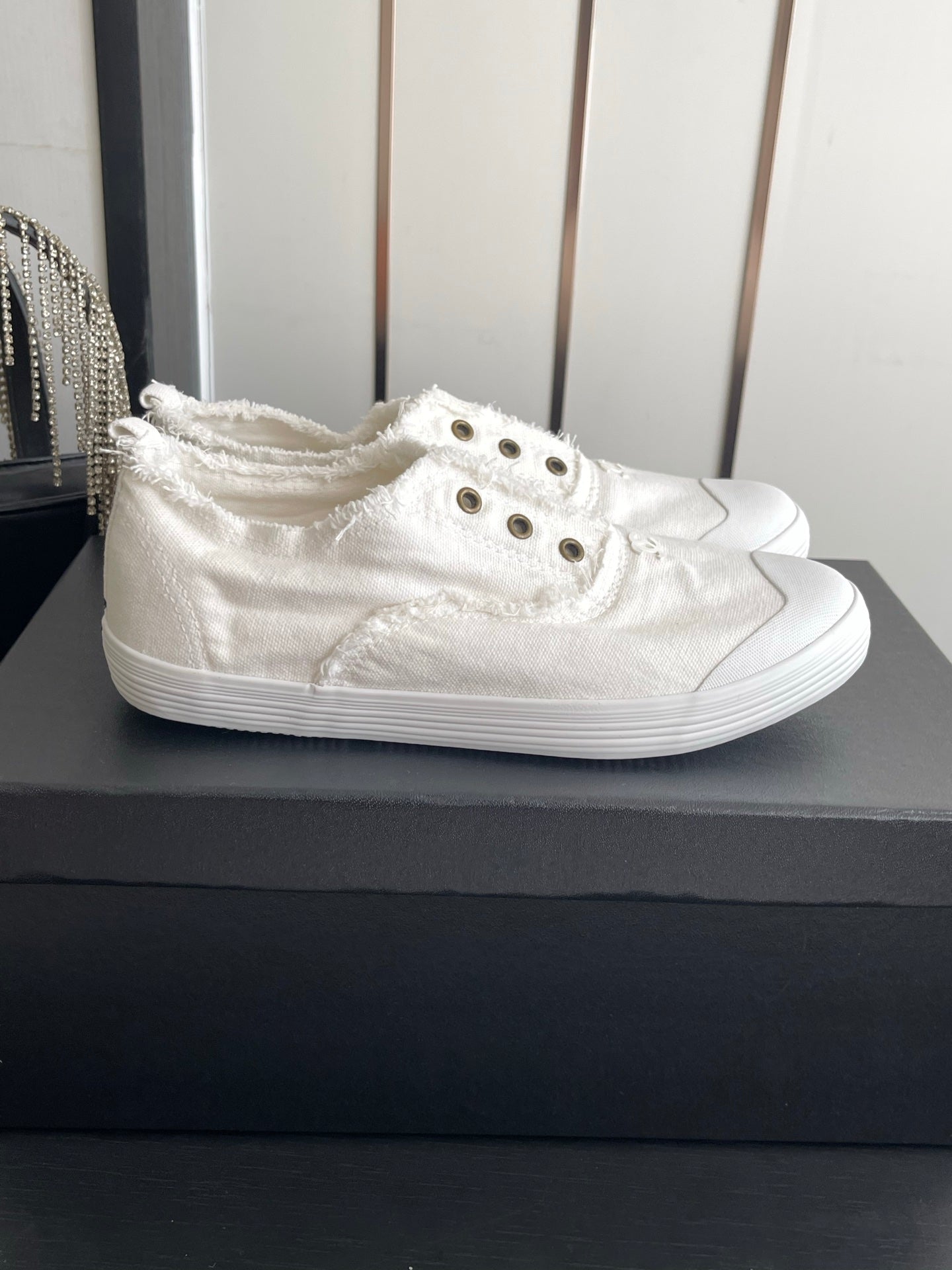 Chanel 2026 Slip-on Sneakers Canvas 945159