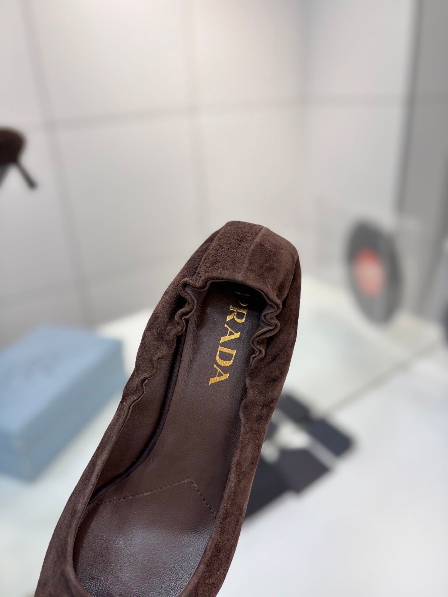 PRA 26S Pointed Toe High Heels 55 Dark Brown Suede 627129