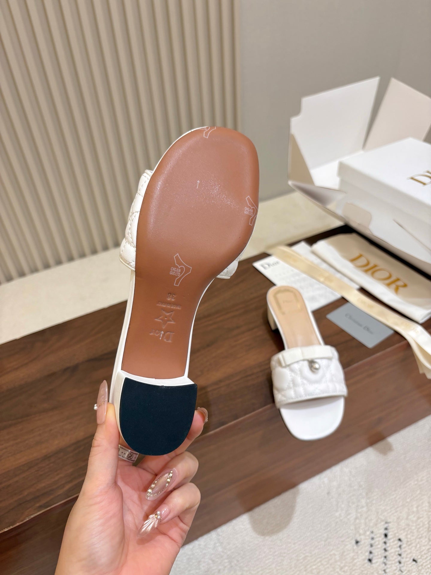 Dior 2026 Cannage Sandals Sheepskin 988362