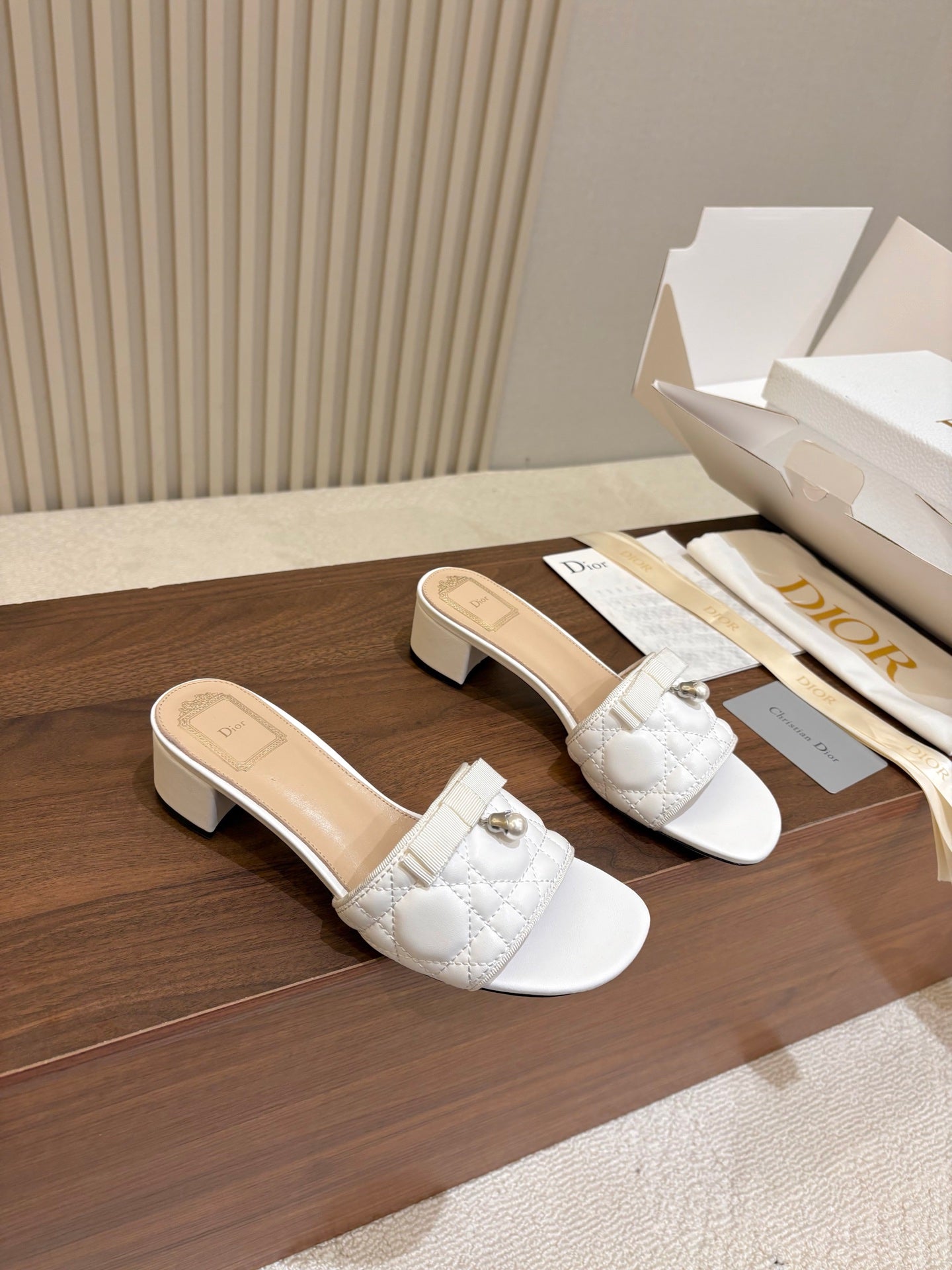 Dior 2026 Cannage Sandals Sheepskin 988362